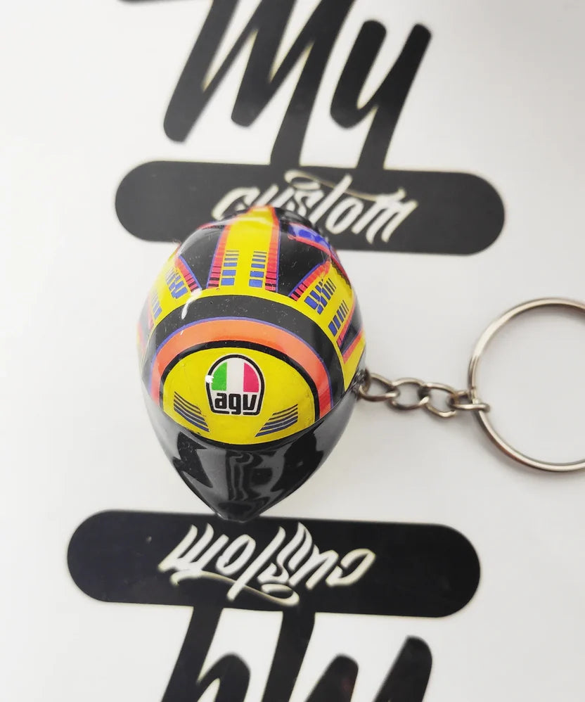Llavero  mini casco  V. Rossi Sole luna