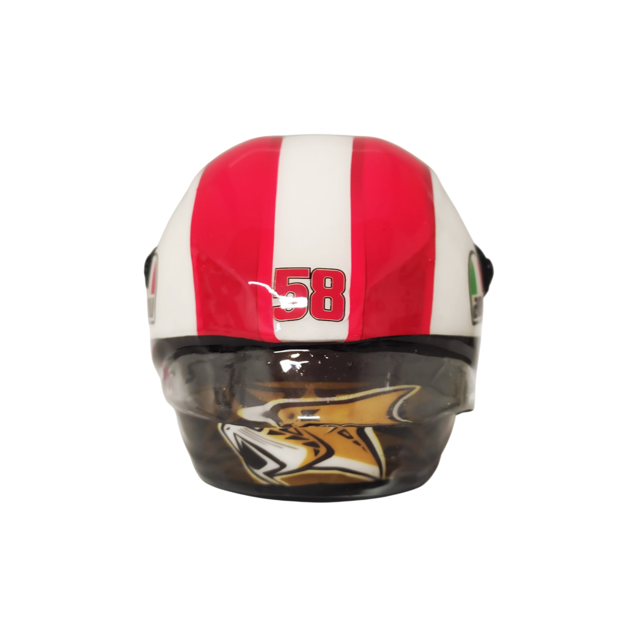Mini replica MARCO SIMONCELLI  BLANCO ROJO
