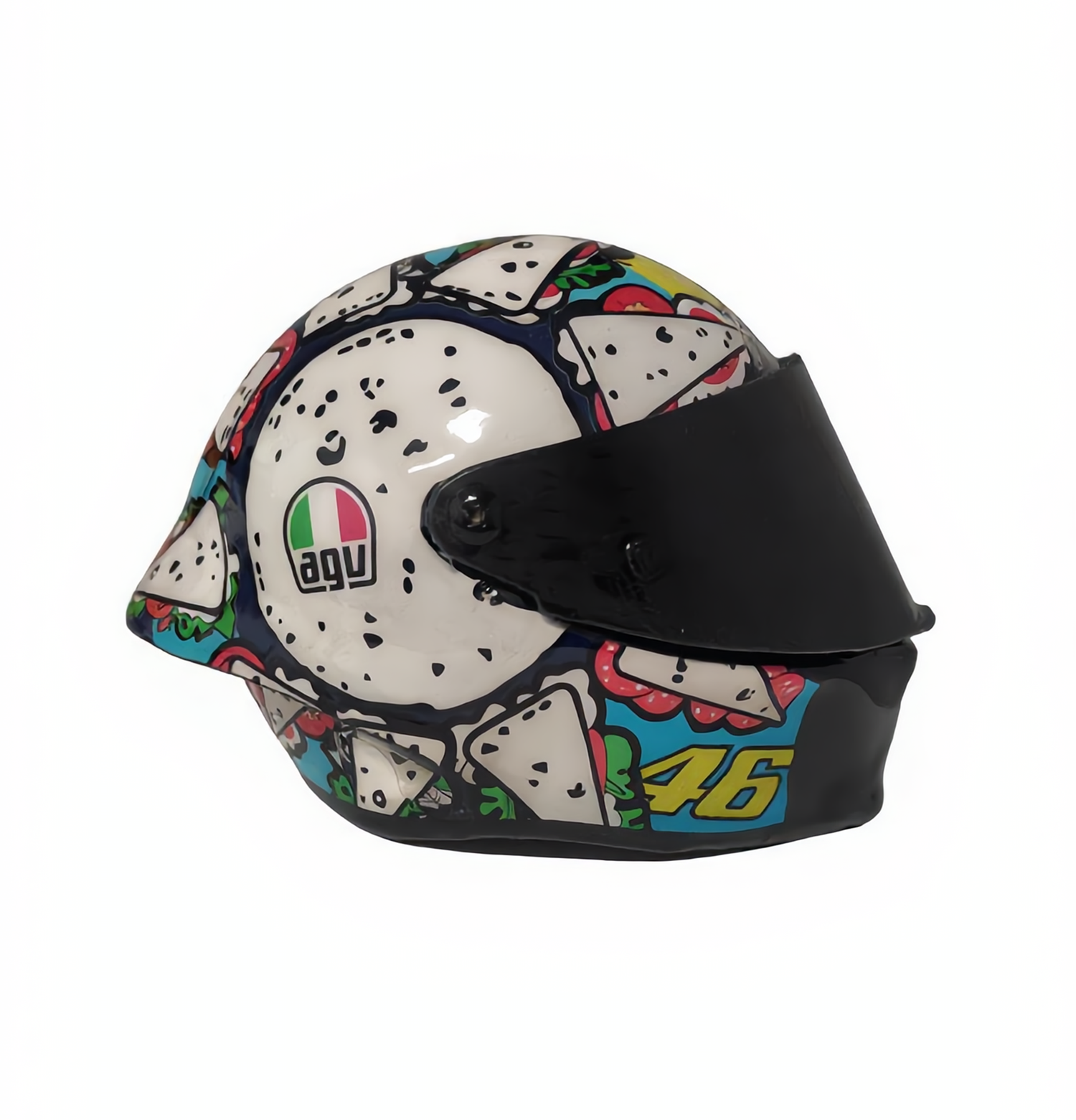 Replica mini casco ROSSI MISANO 2019