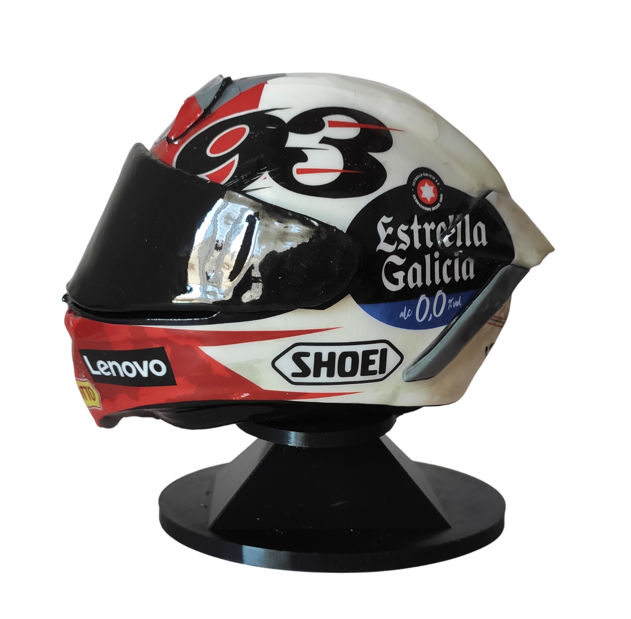 Mini casco Marc  Márquez cota 2025  14cm x10cm