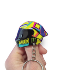 Llavero  mini casco  V. Rossi Sole luna monster