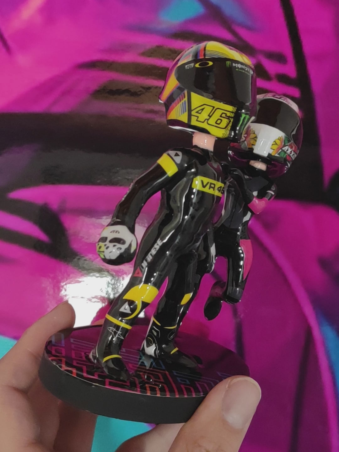 Figura pareja motera personalizada