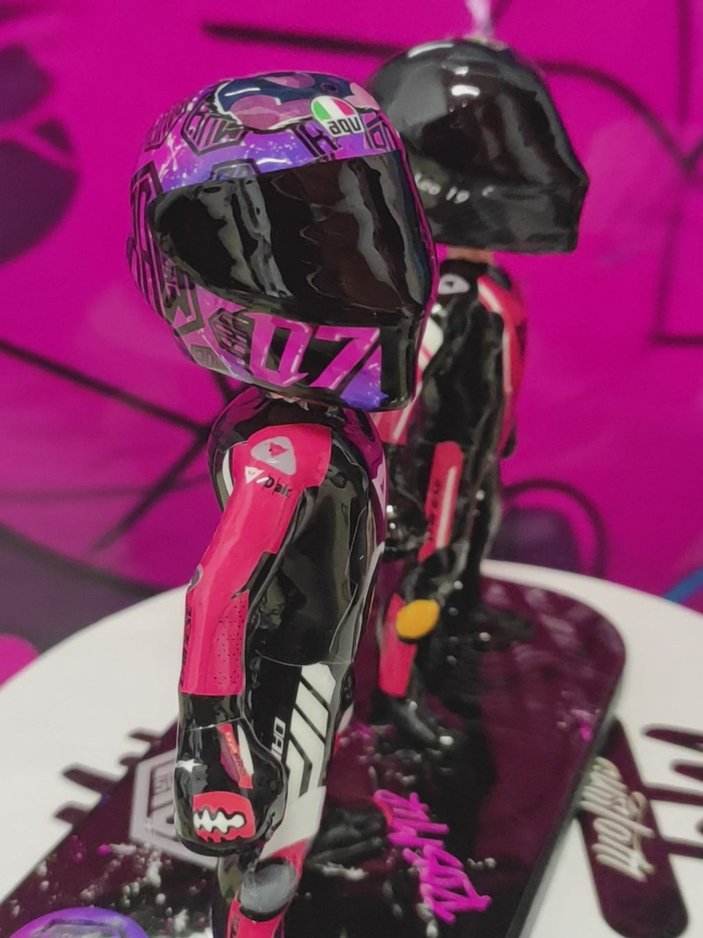 Figura pareja motera personalizada