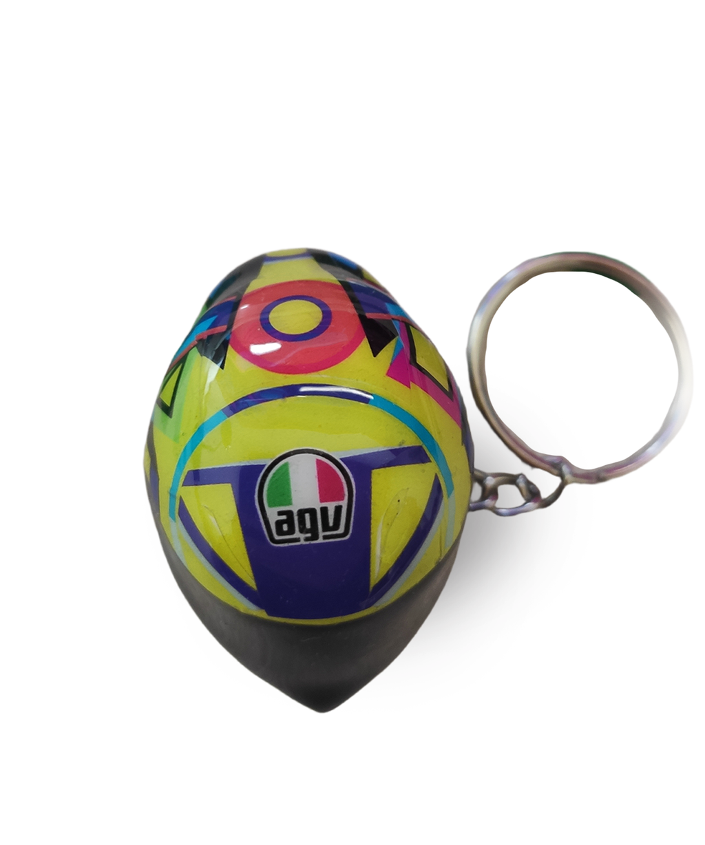 Llavero  mini casco  V. Rossi Sole luna monster