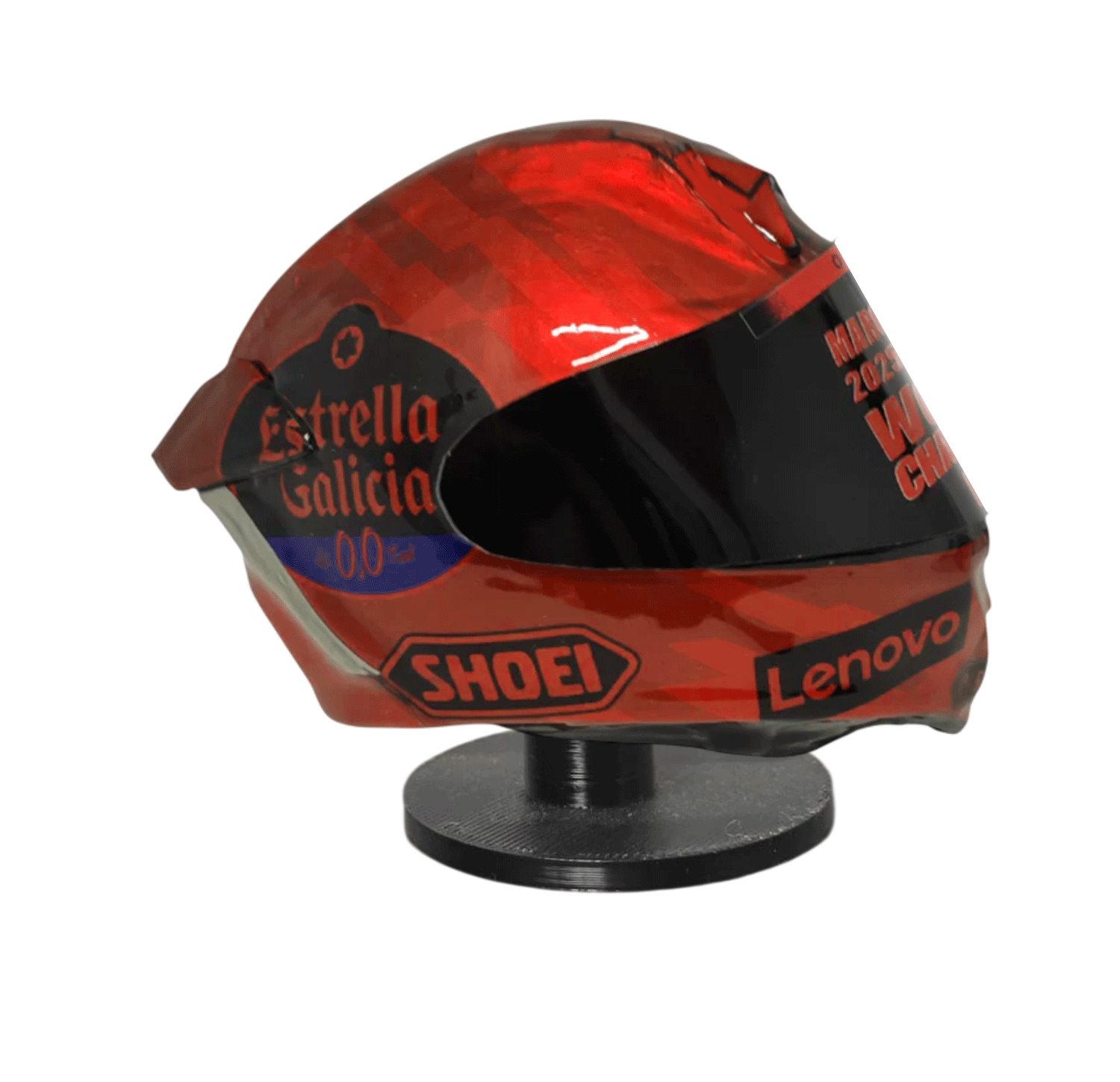 Mini Casco Replica Marc Márquez Campeón  7.50cm x 5cm